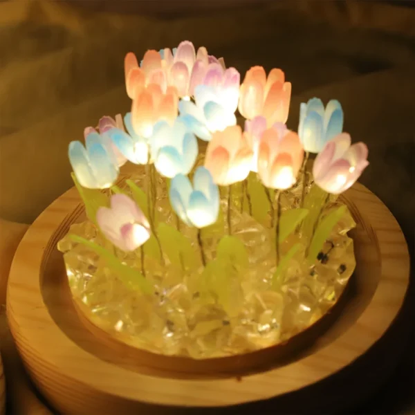 Handmade Tulip Lamp – Perfect Gift for Birthdays, Anniversaries, and Valentine's Day