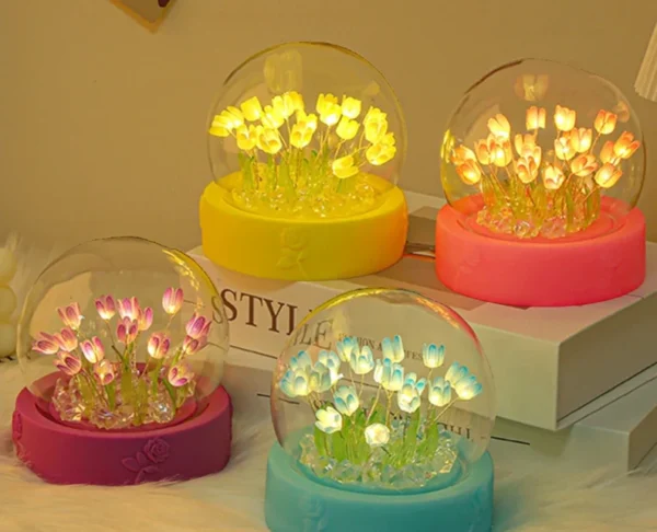 Handmade Tulip Lamp – Perfect Gift for Birthdays, Anniversaries, and Valentine's Day