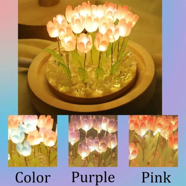 Tulip Flower Night Light Lamp - Image 3