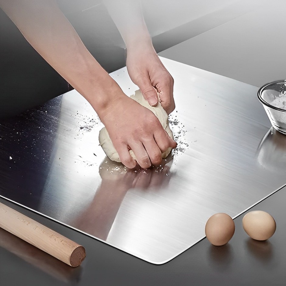 stainless steel chopping board