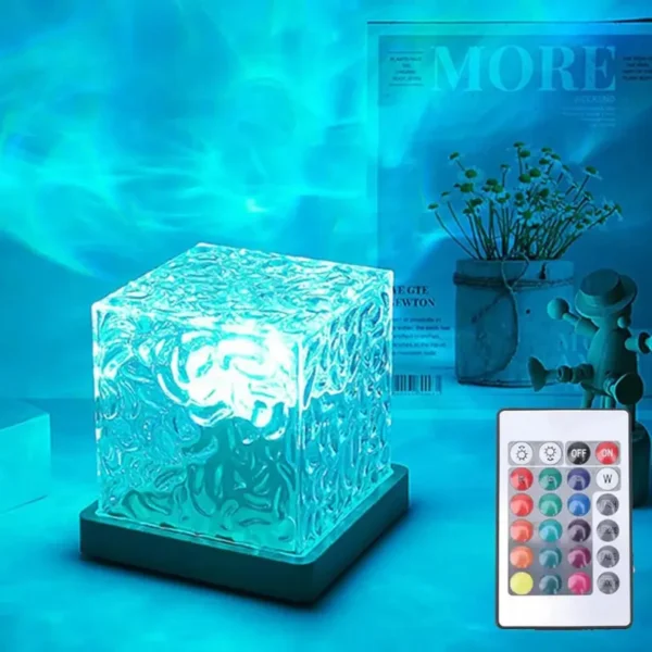 16 Led Light Ocean Wave Night Lamp | 3D Square Lamp - Image 2